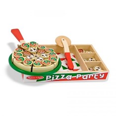 ערכה מעץ להכנת פיצה דגם Pizza Party